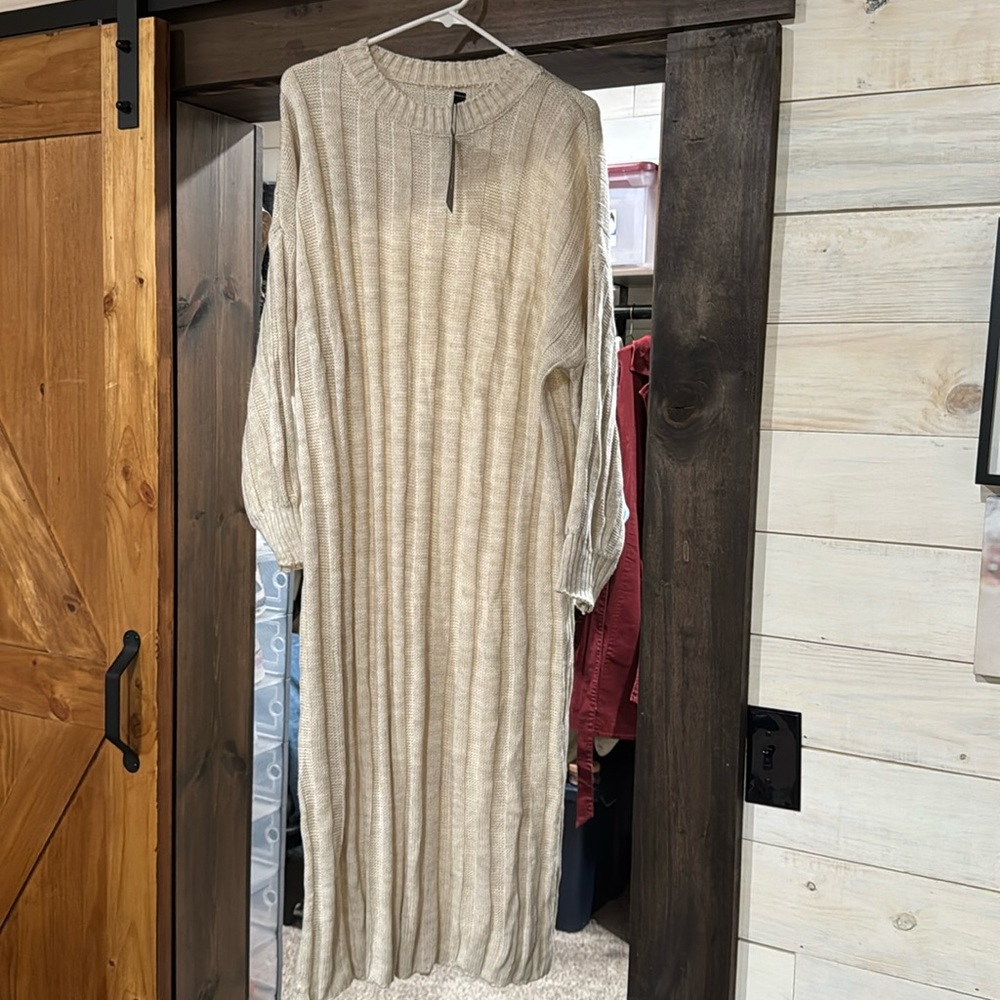 Sweater dress maxi